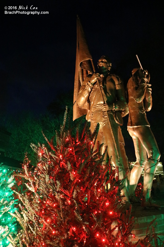 Holiday lights at SFA.