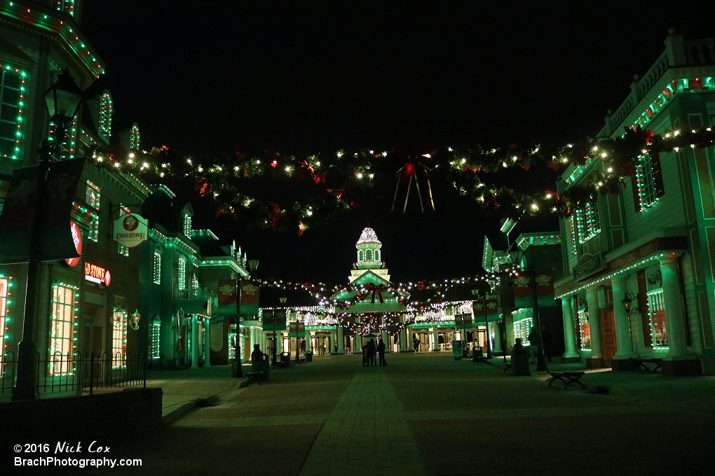 Holiday lights at SFA.