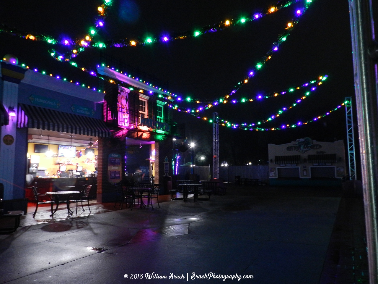 Love the colors of the lights in this part of the park.