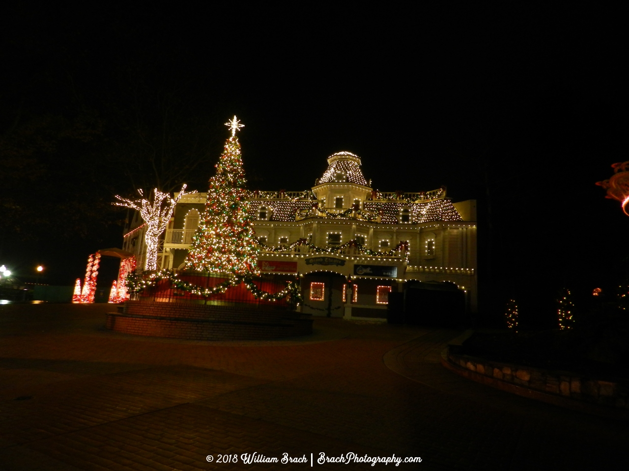 All lit up for the holiday season at Holiday in the Park!