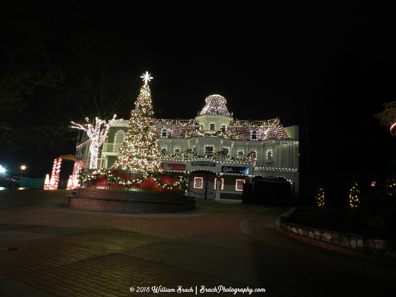 All lit up for the holiday season at Holiday in the Park!