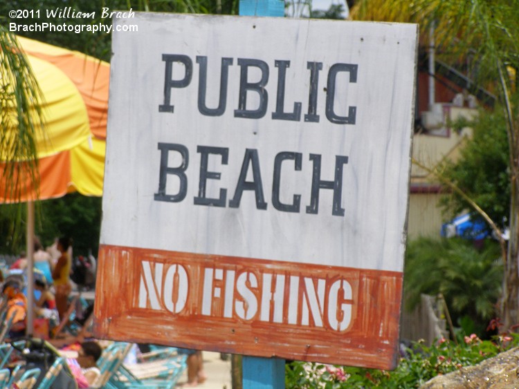 No fishing?!  NOTED!