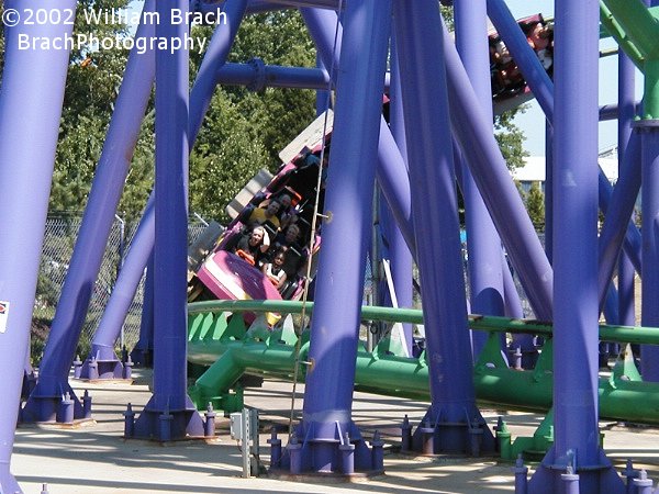 Six Flags removed the painfully annoying Over the Shoulder Restraints (OTSR's) from Joker's Jinx and replaced them with three-point lapbars which makes for a much, much smoother ride experience.