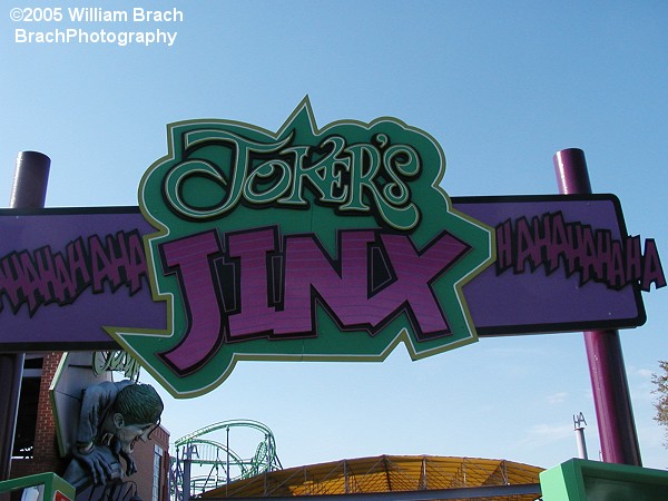 Entrance to the queue of Joker's Jinx.