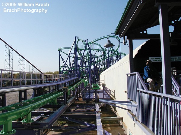 Overview of the ride from the exit path.