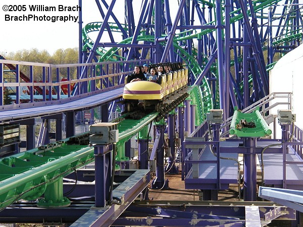 Train in the brake run.