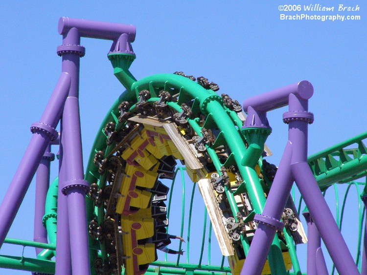 Joker's Jinx got a fresh coat of green and purple paint in the spring of the 2005 season.  One year later it's still lookin' good!