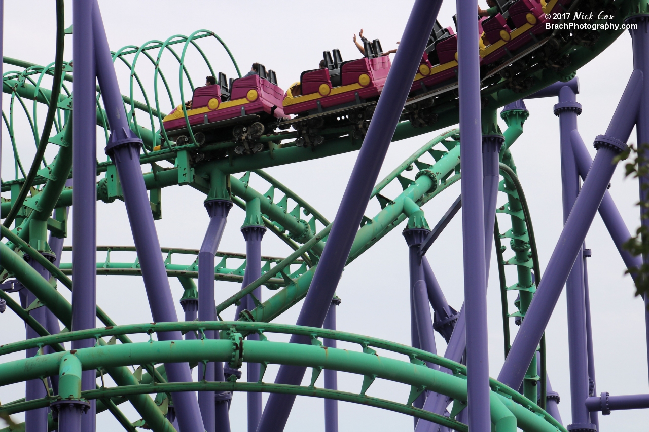 The train about to fly into the mid-course brake run - with no brakes.