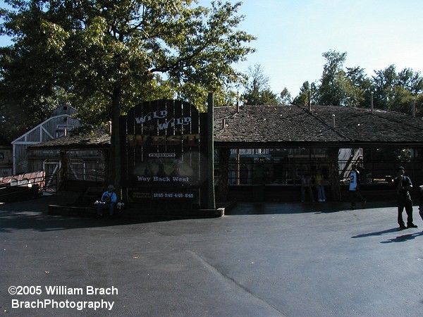 Located in Coyote Creek.  Six Flags America is the ONLY park in the entire chain that has a stunt show.