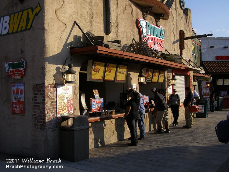 Food stands along the Skull Mountain Midway.