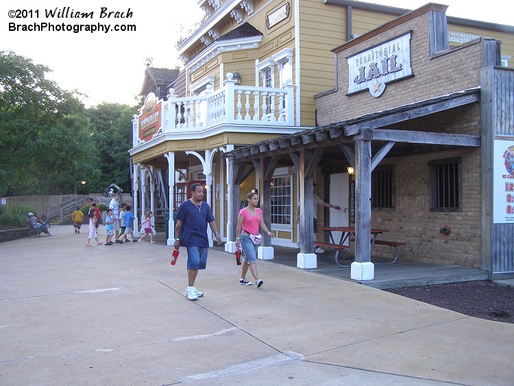 Midway in the Wild West section of the park.