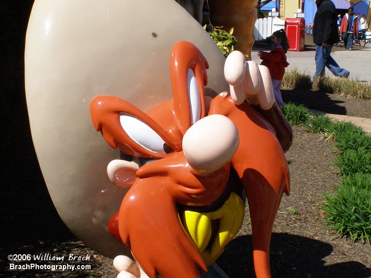 Life sized figure of the pint sized Yosemite Sam character.