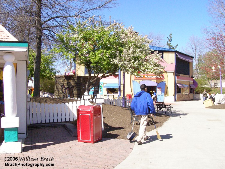 Prop Warehouse play room is seen in the distance.