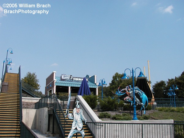 Overview of the station and theming cutouts.