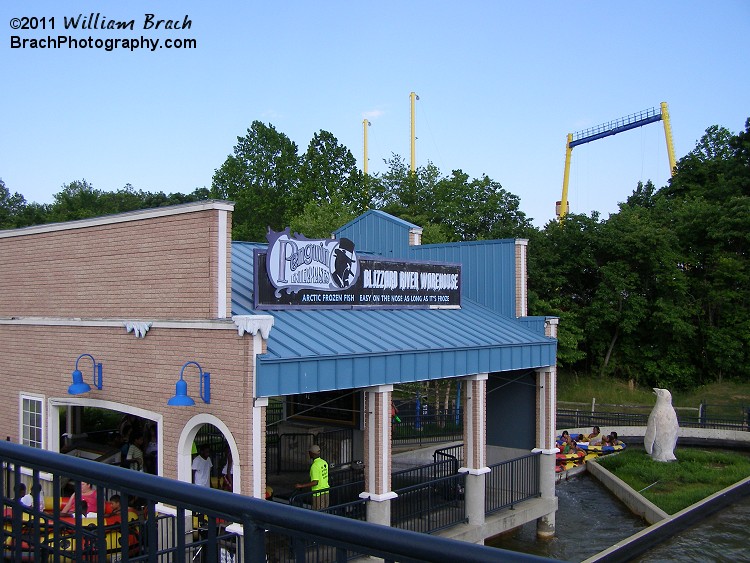 Penguin's Blizzard River station building.