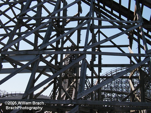 Massive wooden structure.