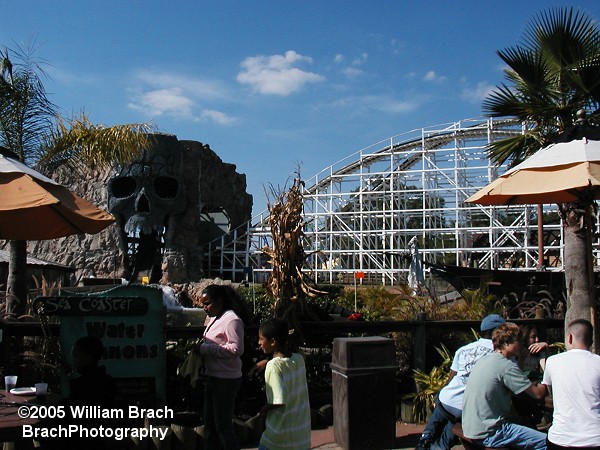 The drop through the skull is the grand finale on the ride.