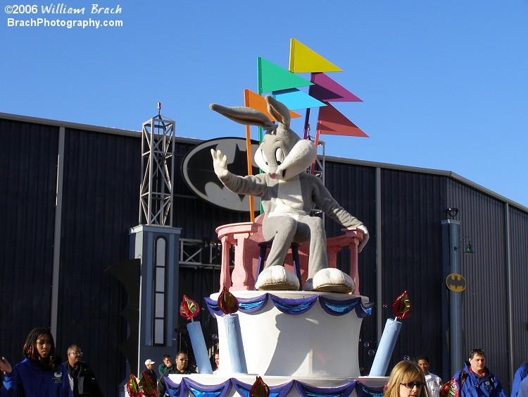 Bugs Bunny making his grand entrance!