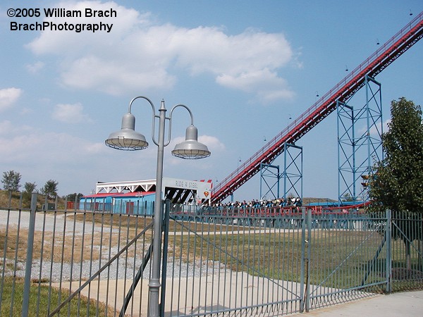 Station overview from the path to Batwing.