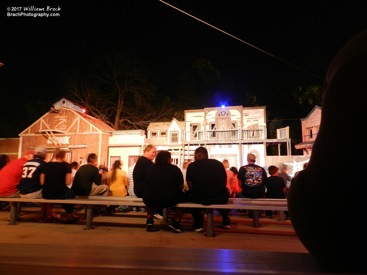 Catching the Sword of Destiny during the Fright Fest event at the park.