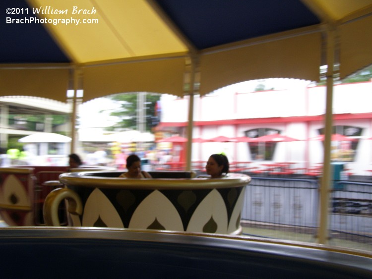 Taking a spin on the Tea Cups!