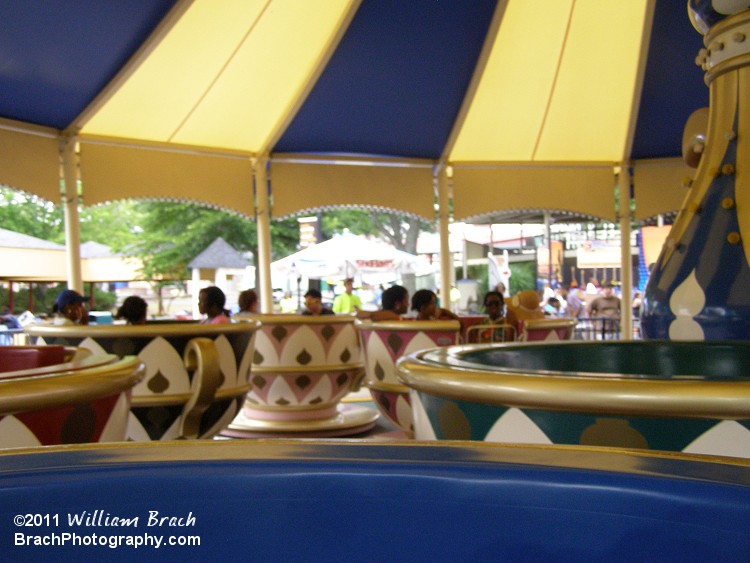 Spinning onboard the ride.