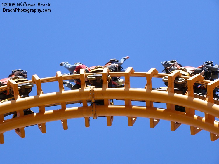 Vekoma used a double spine on certain parts of their coasters to give some of the elements more support.