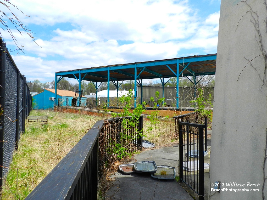 Two-Face: The Flip Side was removed from Six Flags America in 2007.  Here's the station that was left behind in 2013.