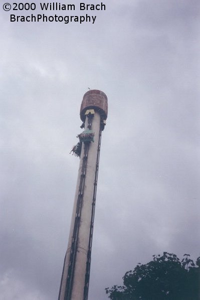 Falling down the 140ft tall tower.