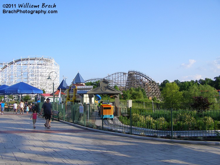 More kiddie rides seen here.  Wild One and Roar are in the background.