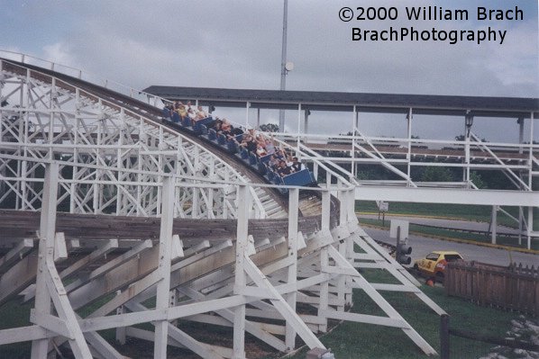 Wild One's blue train in the helix.