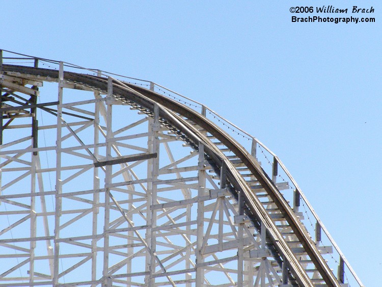 View of the first drop on Wild One.