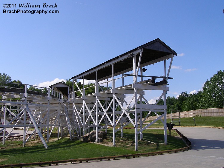 Holding/Storage track area of one of the two trains on Wild One.