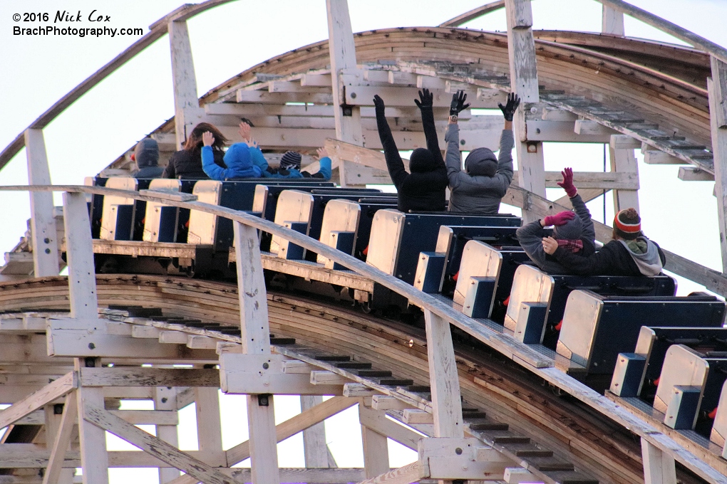 Riders catching airtime on Wild One.