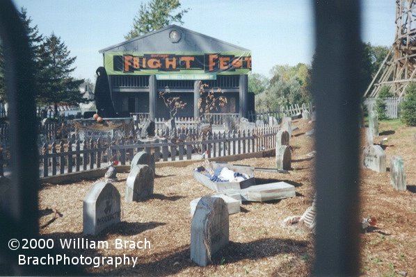 Mausoleum and graveyard.