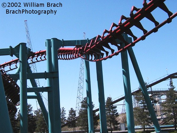 Track leading up to the brake run.