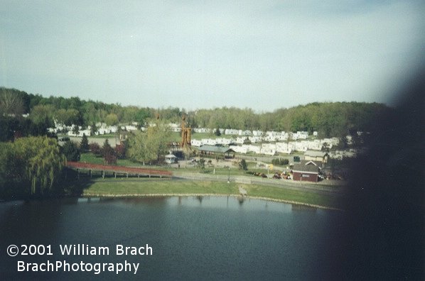 Six Flags Darien Lake's campground from the Giant Wheel.