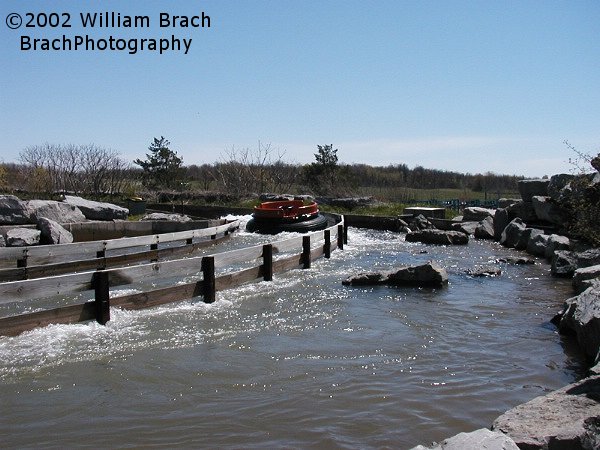 An empty boat on Grizzly Run.