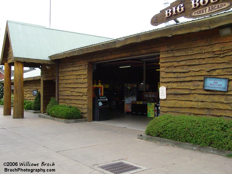 The penny arcade in the campground section of the park.