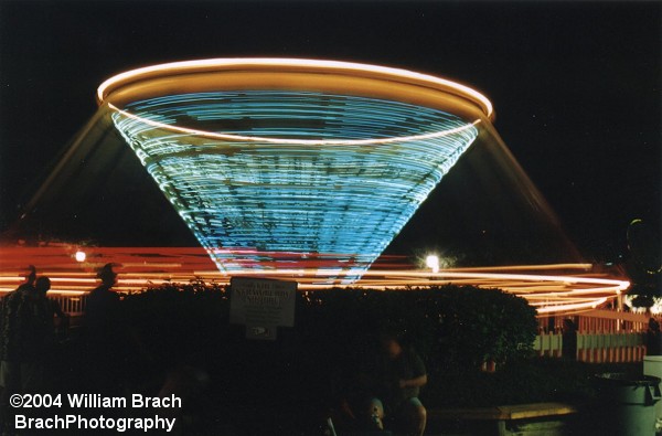 Rodeo Round Up in blue lights.