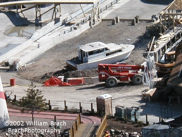 They still have a good deal of concrete to pour and testing to go through.  Seen from the Giant Wheel.