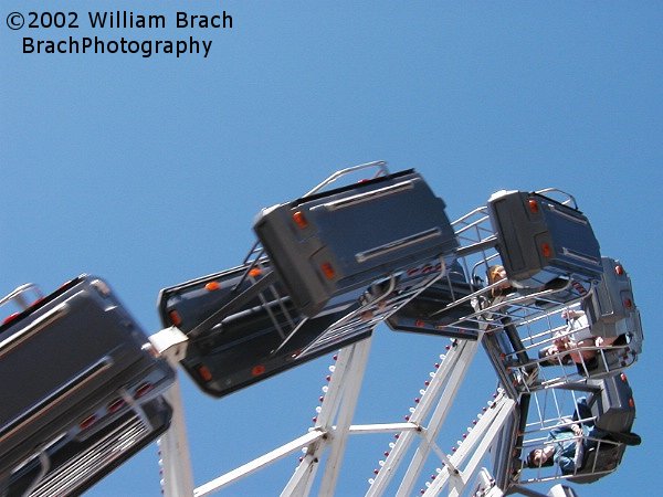 The cages of the Silver Bullet.  There are no safety restraints on the ride.  You are completely entrapped in a cage that only the ride operator can unlock for you once the ride is over.