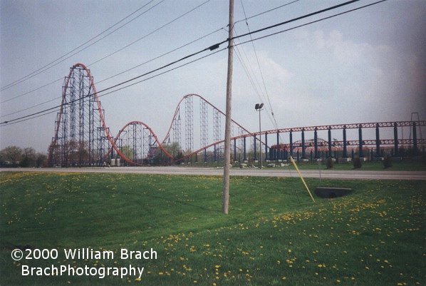 Most of the ride from outside the park.