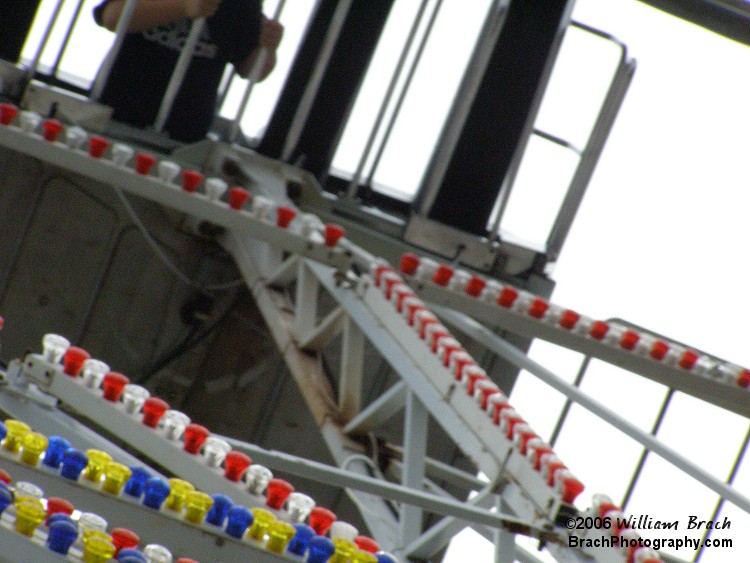 Looking into the UFO ride.  As you can see, there are plenty of lights on this ride which would make for some great night photography!