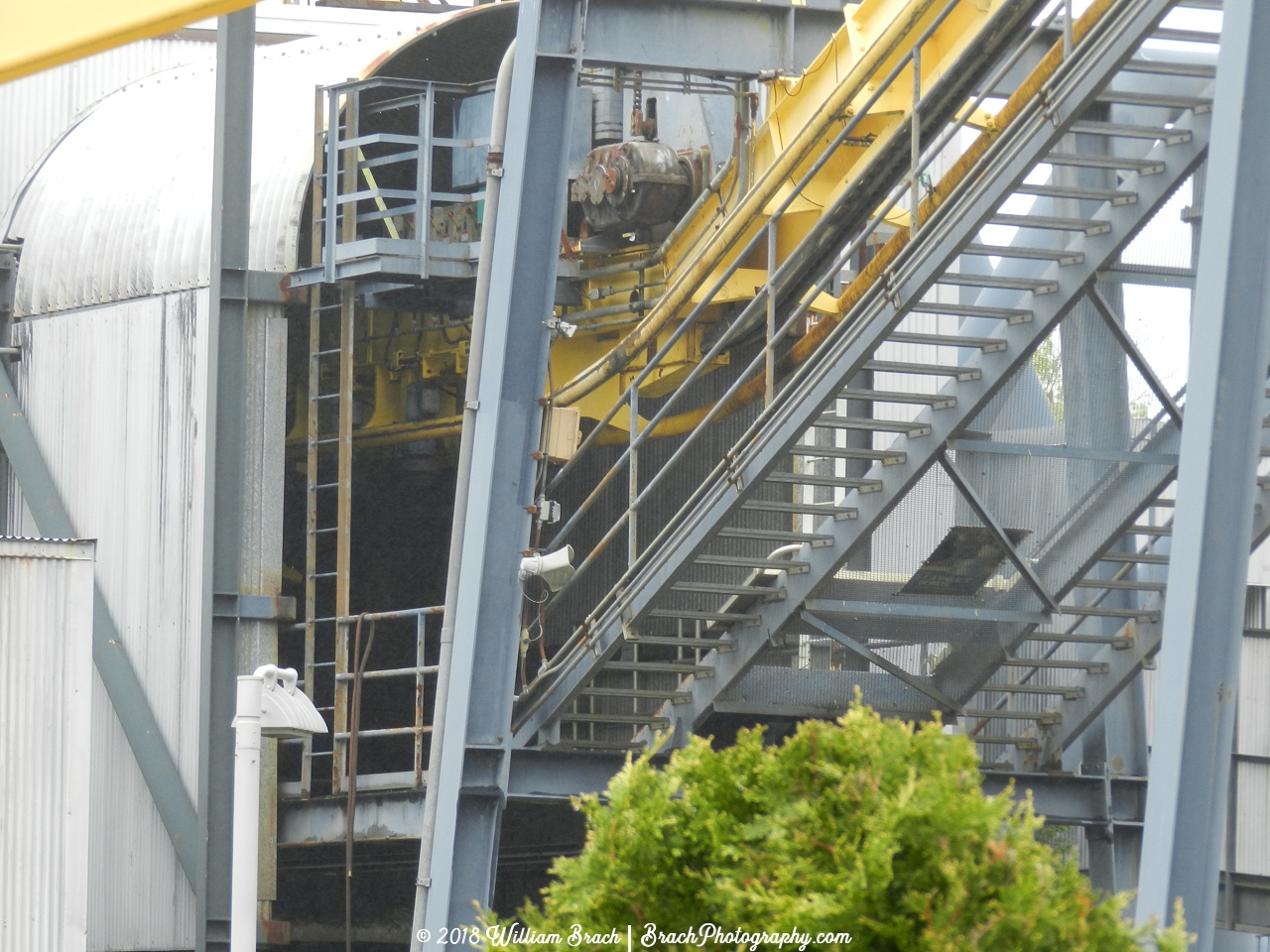 Looking towards the station of Batman The Ride.