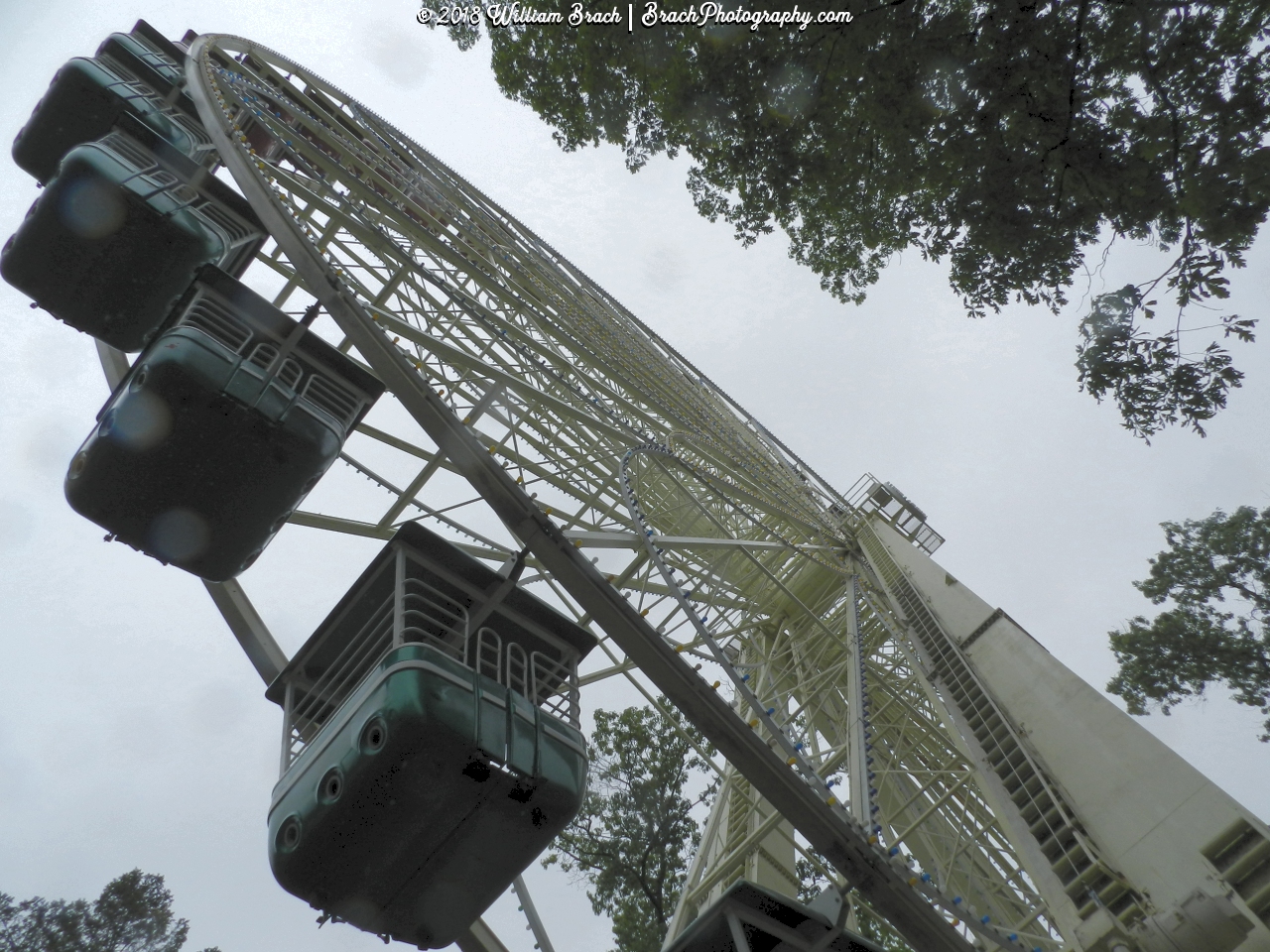 Looking up at the Big Wheel.