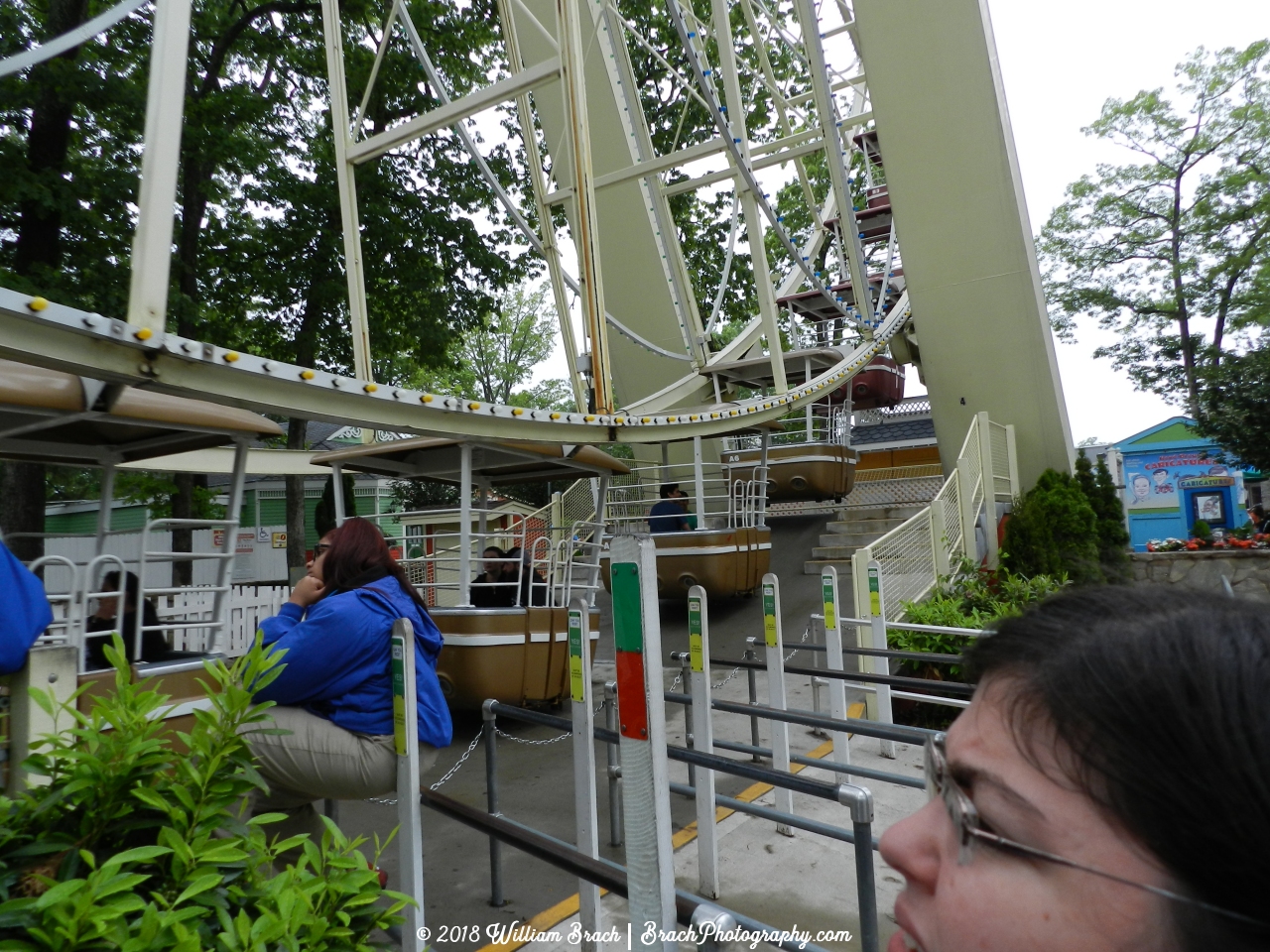 The Big Wheel's loading station area.