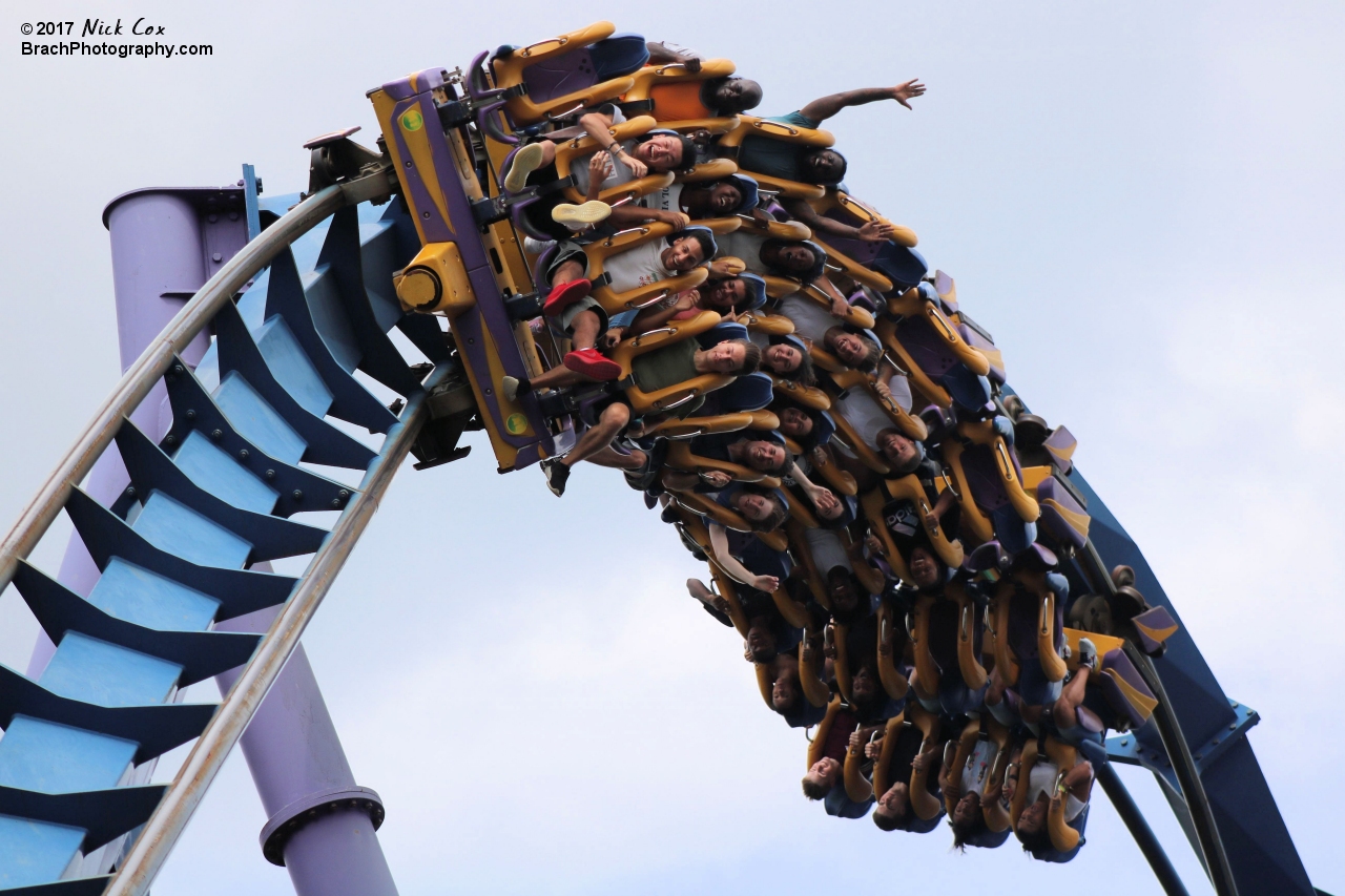 The train in the Zero-G roll.