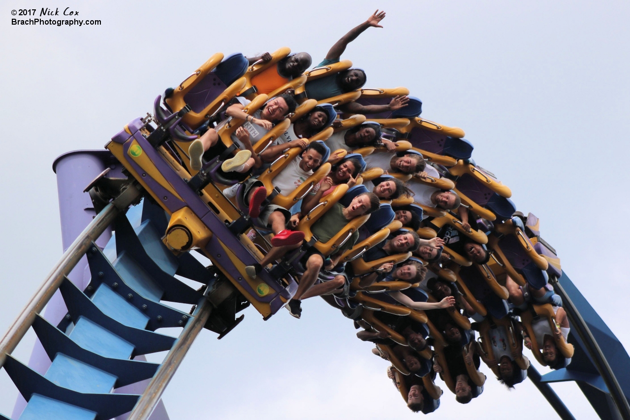 The train in the Zero-G roll.