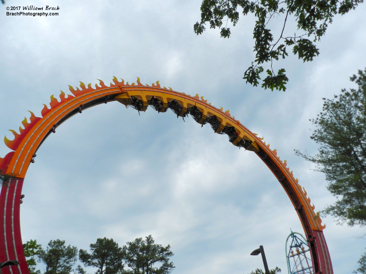 El Diablo was new in 2015.  This ride replaced Rolling Thunder, a wooden coaster that had been operating for 35 seasons.